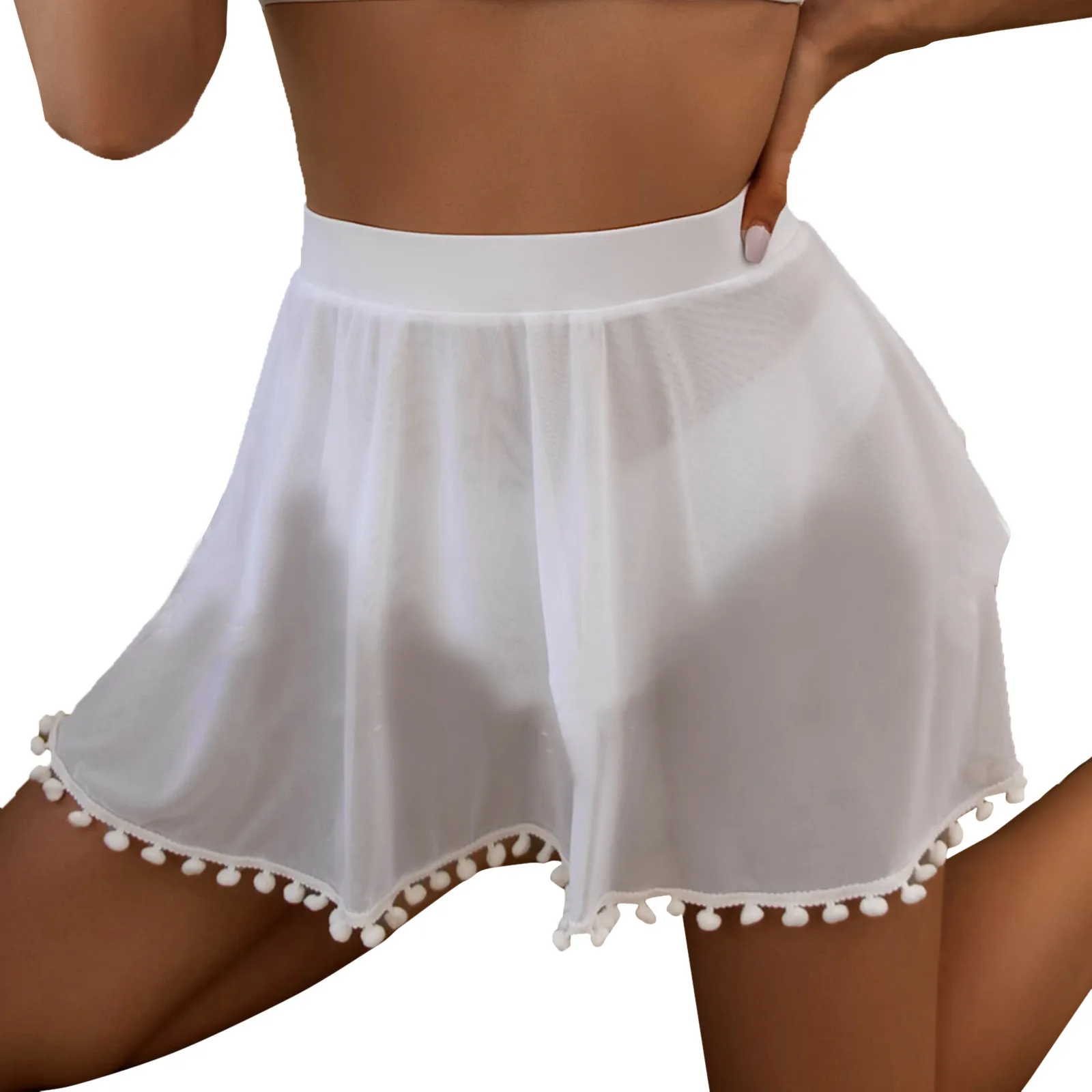 Swimsuit 2024 Trend Women's Summer Sexy Mesh See Through Beach Dress Bikini Cover Up Skirt Fashion Tassel Swimsuit Cover Up
Swimsuit 2024 Trend Women's Summer Sexy Mesh See Through Beach Dress Bikini Cover Up Skirt Fashion Tassel Swimsuit Cover Up