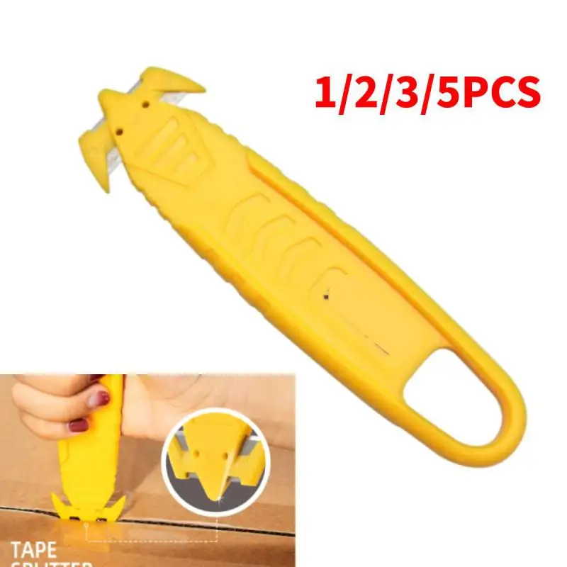 Safety Box Cutter Knife of Recessed Concealed Stainless Steel Blade, Package Opener Plastic Cutter for Box, Carton,1pcs
Safety Box Cutter Knife of Recessed Concealed Stainless Steel Blade, Package Opener Plastic Cutter for Box, Carton,1pcs