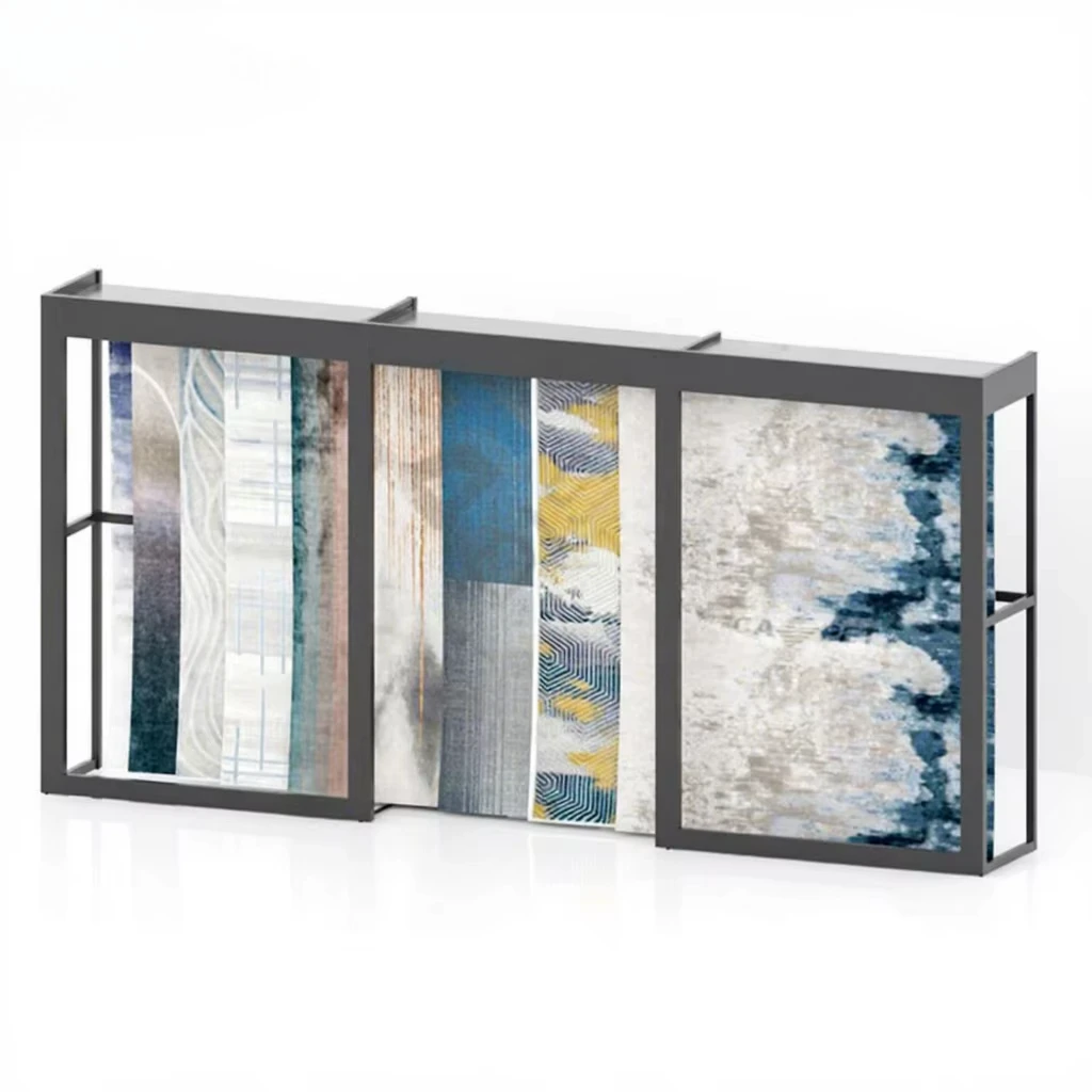 &c Factory New Design Horizontal Pushing Fabric Blanket Tapestry Metal China Custom Carpet Display Stand Rack System
&c Factory New Design Horizontal Pushing Fabric Blanket Tapestry Metal China Custom Carpet Display Stand Rack System