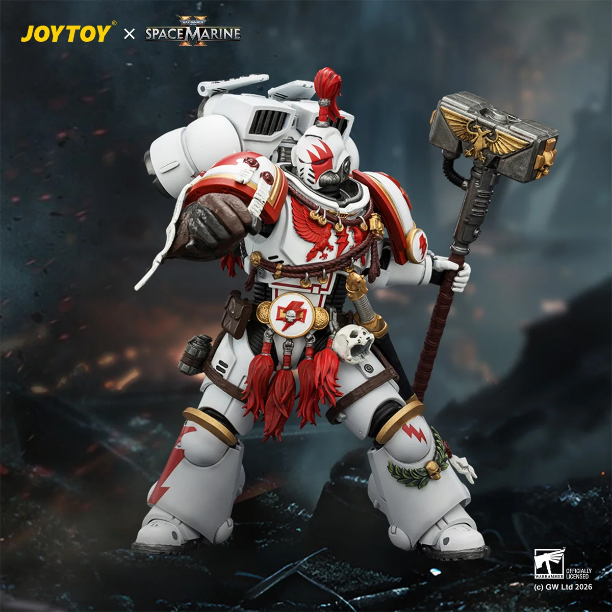 JOYTOY Warhammer 40K 1/18 Action Figure Game Edition White Scars Assault Intercessor Champion Articulated Anime Collectible Toys
JOYTOY Warhammer 40K 1/18 Action Figure Game Edition White Scars Assault Intercessor Champion Articulated Anime Collectible Toys