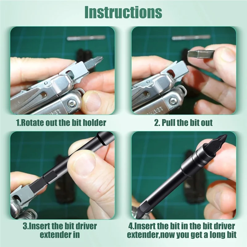 Fresh Bit Driver Extender Add-On Accessory For Multi-Tools,1/4Inch Hex Bits Adapter For Leatherman,Surge,Wave Plus
Fresh Bit Driver Extender Add-On Accessory For Multi-Tools,1/4Inch Hex Bits Adapter For Leatherman,Surge,Wave Plus
