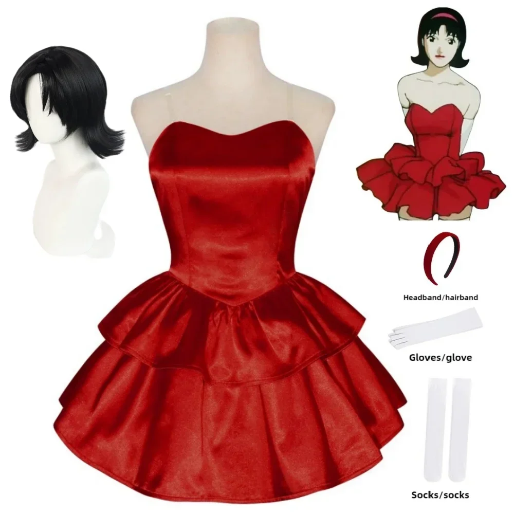 Miccostumes женский Delux Mima косплей костюм платье красное платье-труба без бретелек с повязкой на голову с чулками до бедра и перчатками
Miccostumes женский Delux Mima косплей костюм платье красное платье-труба без бретелек с повязкой на голову с чулками до бедра и перчатками