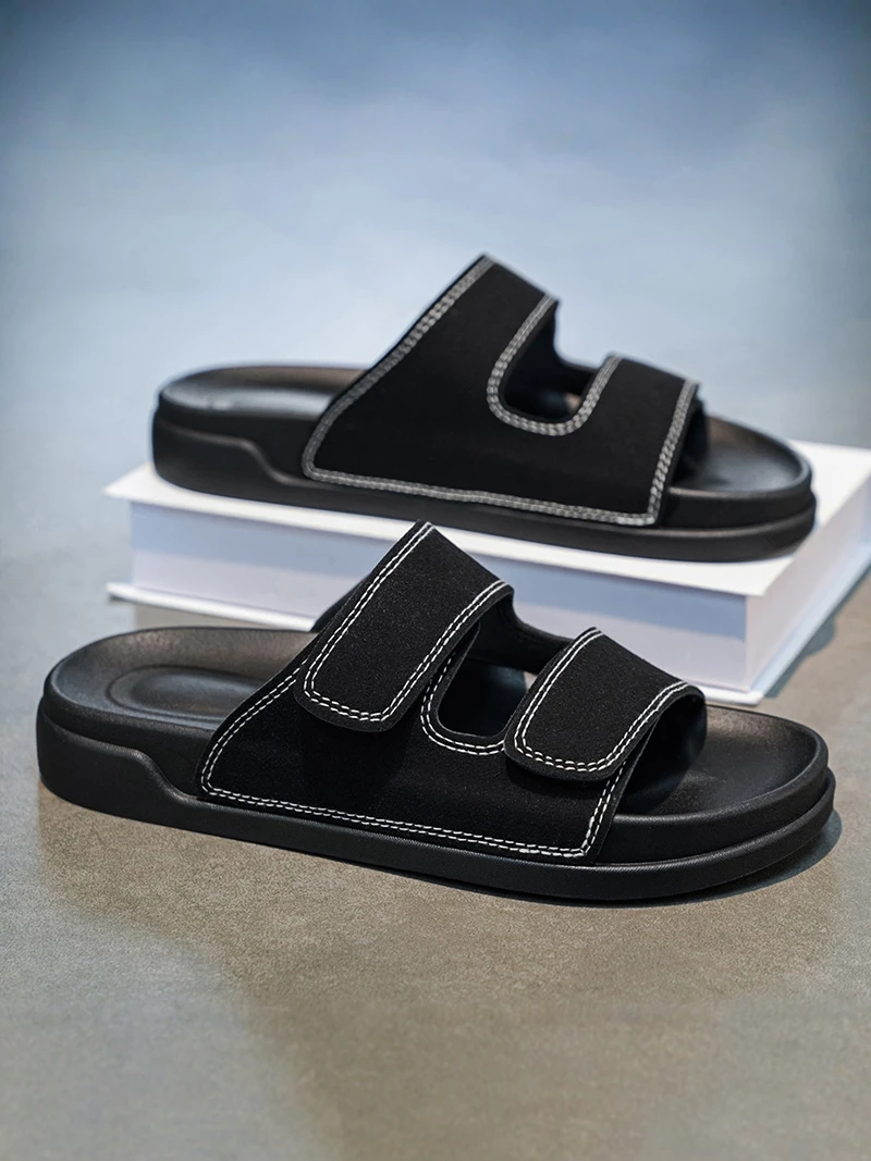 Birkent Men's Sandals Summer 2026 Outdoor Sports Beach Flat Slippers Thick Bottom Anti-slip Wear-resistant Casual Slip-ons
Birkent Men's Sandals Summer 2026 Outdoor Sports Beach Flat Slippers Thick Bottom Anti-slip Wear-resistant Casual Slip-ons