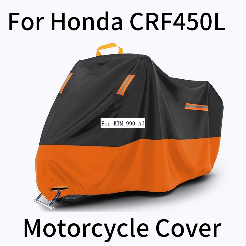 Для Honda CRF450L мотоциклетный водонепроницаемый уличный чехол, защита от любых погодных воздействий, УФ-дождевик, пыленепроницаемая сверхпрочная ткань Оксфорд
Для Honda CRF450L мотоциклетный водонепроницаемый уличный чехол, защита от любых погодных воздействий, УФ-дождевик, пыленепроницаемая сверхпрочная ткань Оксфорд
