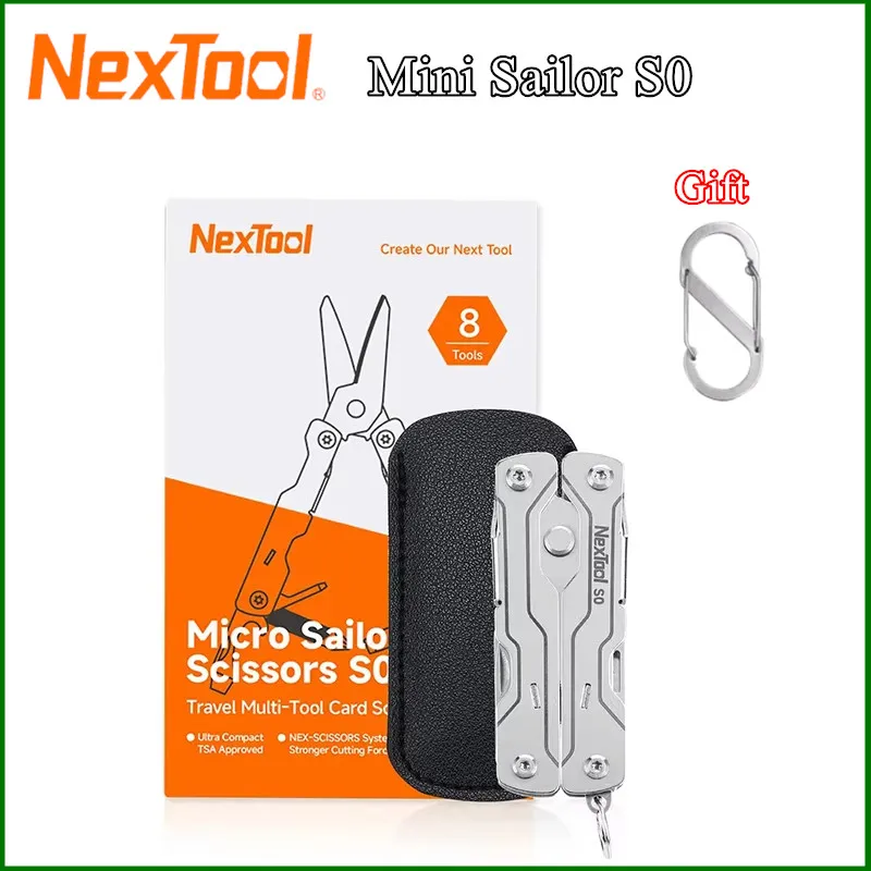 NexTool 8 в 1, мини-матросские ножницы S0, микробрелок, многофункциональный инструмент, отвертка, портативный карманный складной инструмент EDC для путешествий
NexTool 8 в 1, мини-матросские ножницы S0, микробрелок, многофункциональный инструмент, отвертка, портативный карманный складной инструмент EDC для путешествий