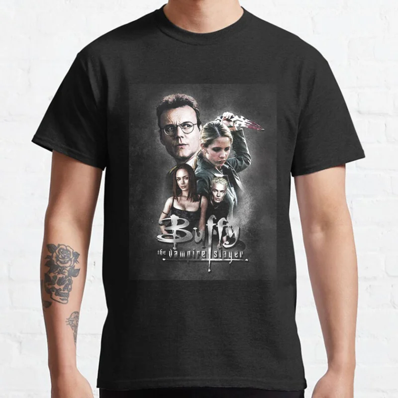 0530# Buffy the vampire slayer Retro Horror movie Scary halloween Gift t shirt Scream film Graphic clothes
0530# Buffy the vampire slayer Retro Horror movie Scary halloween Gift t shirt Scream film Graphic clothes