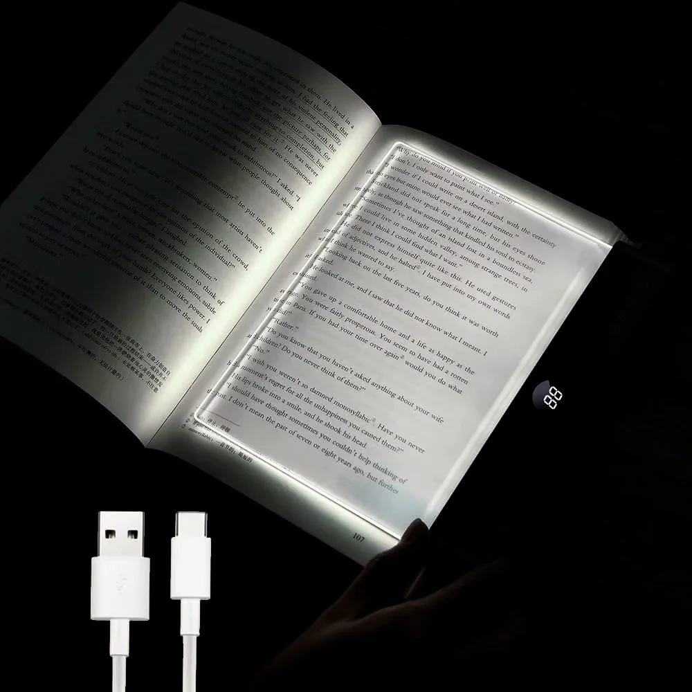 LED Flat Panel Book Light USB Charging Eye Protection Night Vision Reading Lamp for Students Indoor Use 2 in 1 Night Lights
LED Flat Panel Book Light USB Charging Eye Protection Night Vision Reading Lamp for Students Indoor Use 2 in 1 Night Lights