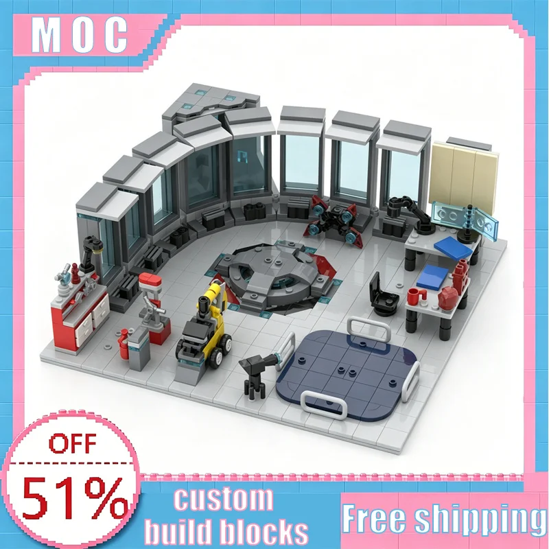 670 Parts MOC Workshop Superhero Lab Diorama Scene Model Custom Creative Building Blocks Educational Assembly Toy Display Gifts
670 Parts MOC Workshop Superhero Lab Diorama Scene Model Custom Creative Building Blocks Educational Assembly Toy Display Gifts
