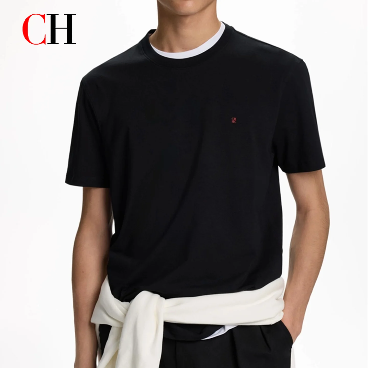 CH Embroidered Solid Color Short Sleeve T Shirt Men Crew Neck Regular Fit Classic Timeless Premium Fabric Casual Daily Tops
CH Embroidered Solid Color Short Sleeve T Shirt Men Crew Neck Regular Fit Classic Timeless Premium Fabric Casual Daily Tops