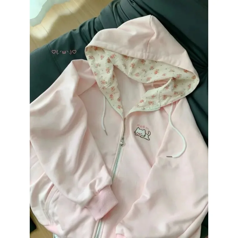 Japanese Kawaii Print Hooded Coats Women Sweatshirts Harajuku Printed Jacket Aesthetic Grunge Blouse Subculture Cute Y2k Tops
Japanese Kawaii Print Hooded Coats Women Sweatshirts Harajuku Printed Jacket Aesthetic Grunge Blouse Subculture Cute Y2k Tops