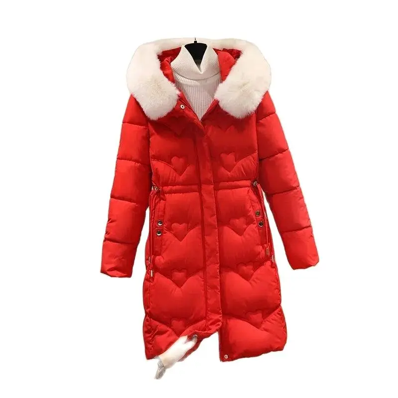 Overcoat Parka Medium Long Down Cotton Jacket Women 2022 Winter Wool Collar Loose Hooded Cotton Coat Thickened Keep Warm Top
Overcoat Parka Medium Long Down Cotton Jacket Women 2022 Winter Wool Collar Loose Hooded Cotton Coat Thickened Keep Warm Top
