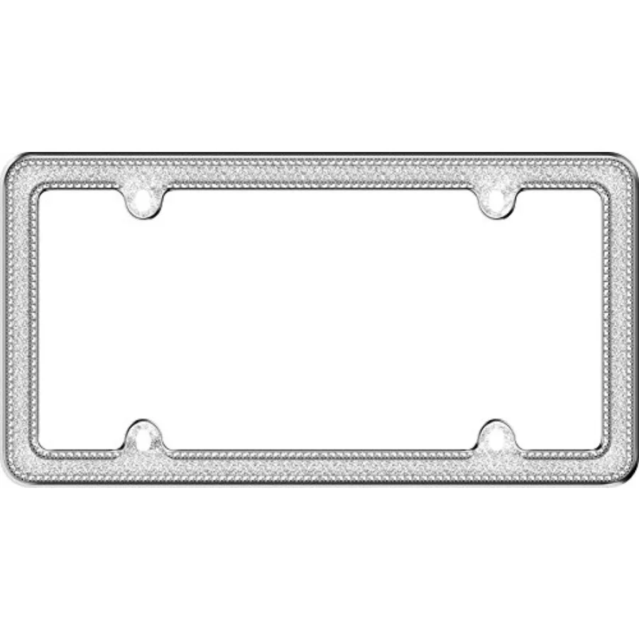 17533 Glitz Chrome ABS License Plate Frame, Clear
17533 Glitz Chrome ABS License Plate Frame, Clear