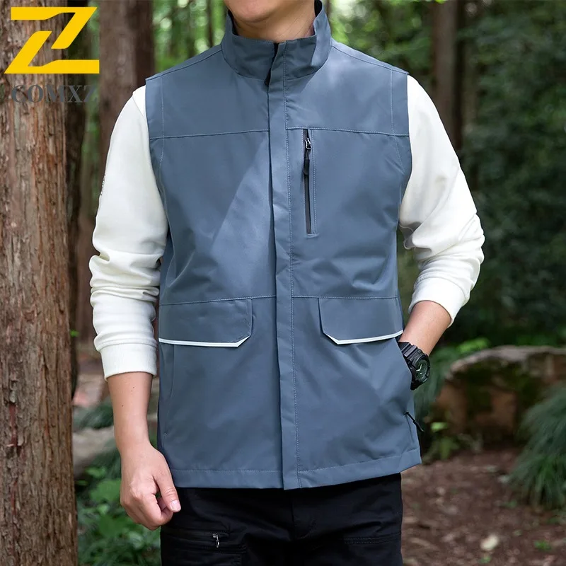 Men Summer Outdoor Work Vest Waterproof Windproof Multi-Pocket Tactical Sleeveless Jacket Lightweight Breathable Fishing Hiking
Men Summer Outdoor Work Vest Waterproof Windproof Multi-Pocket Tactical Sleeveless Jacket Lightweight Breathable Fishing Hiking