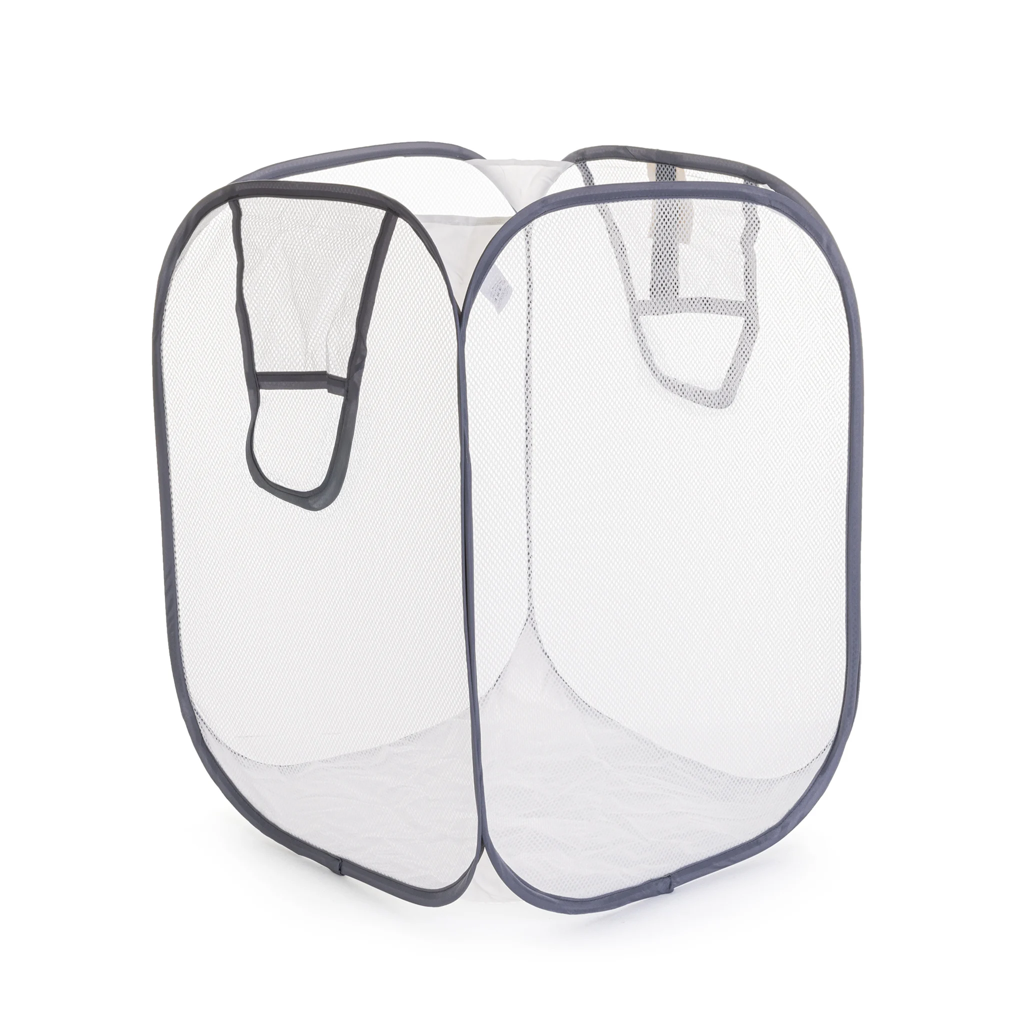 White Jumbo Mesh Laundry Hamper for Adults, Pop-Up Design
White Jumbo Mesh Laundry Hamper for Adults, Pop-Up Design