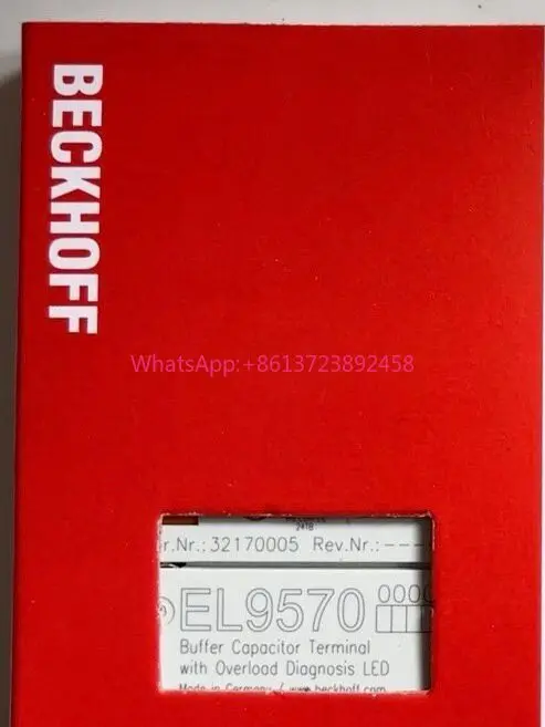 Beckhoff EL9570 module is brand new and original and of high quality
Beckhoff EL9570 module is brand new and original and of high quality