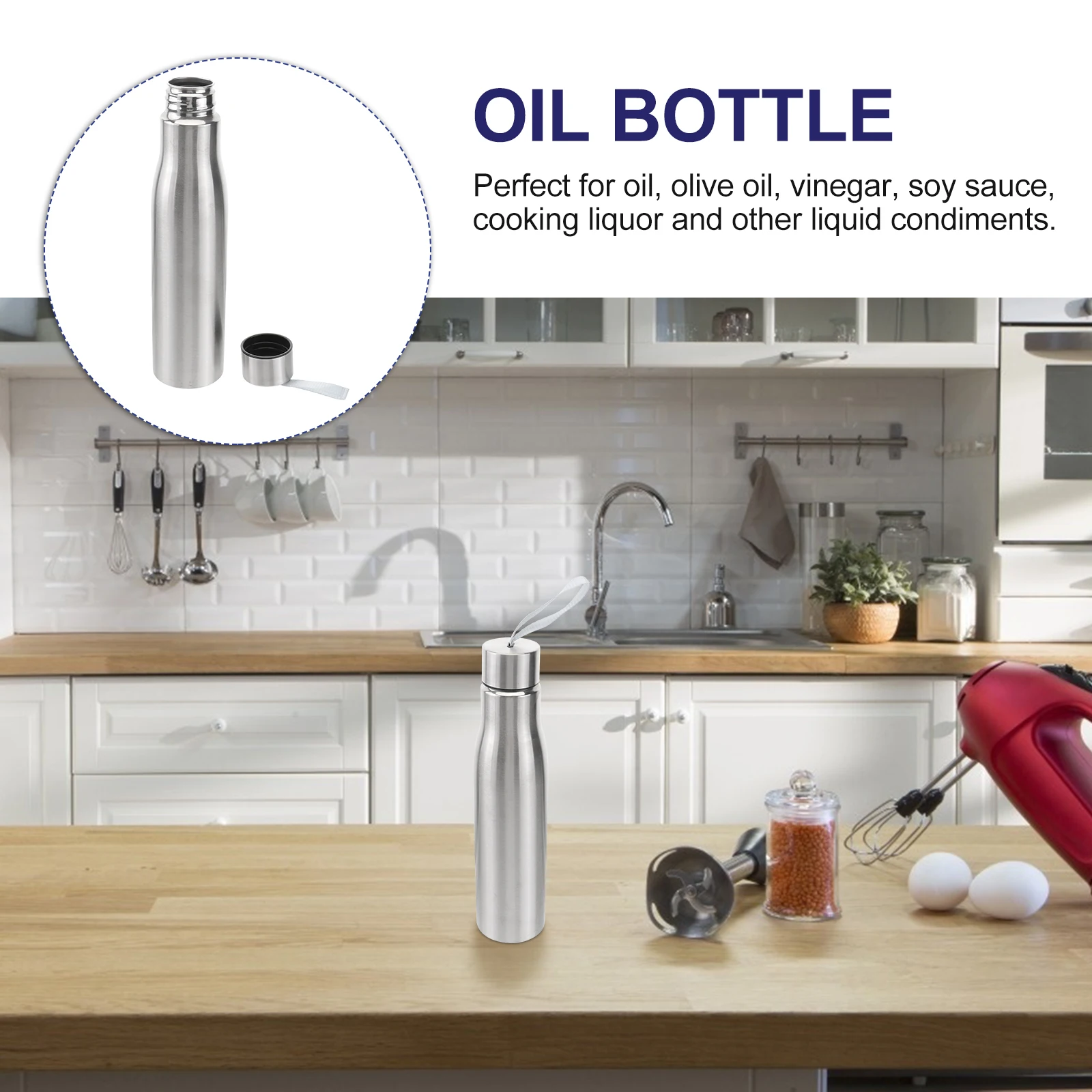 500 Ml Oil Control Pot Bottle Vinegar Sports Stainless Steel Container Dispenser
500 Ml Oil Control Pot Bottle Vinegar Sports Stainless Steel Container Dispenser