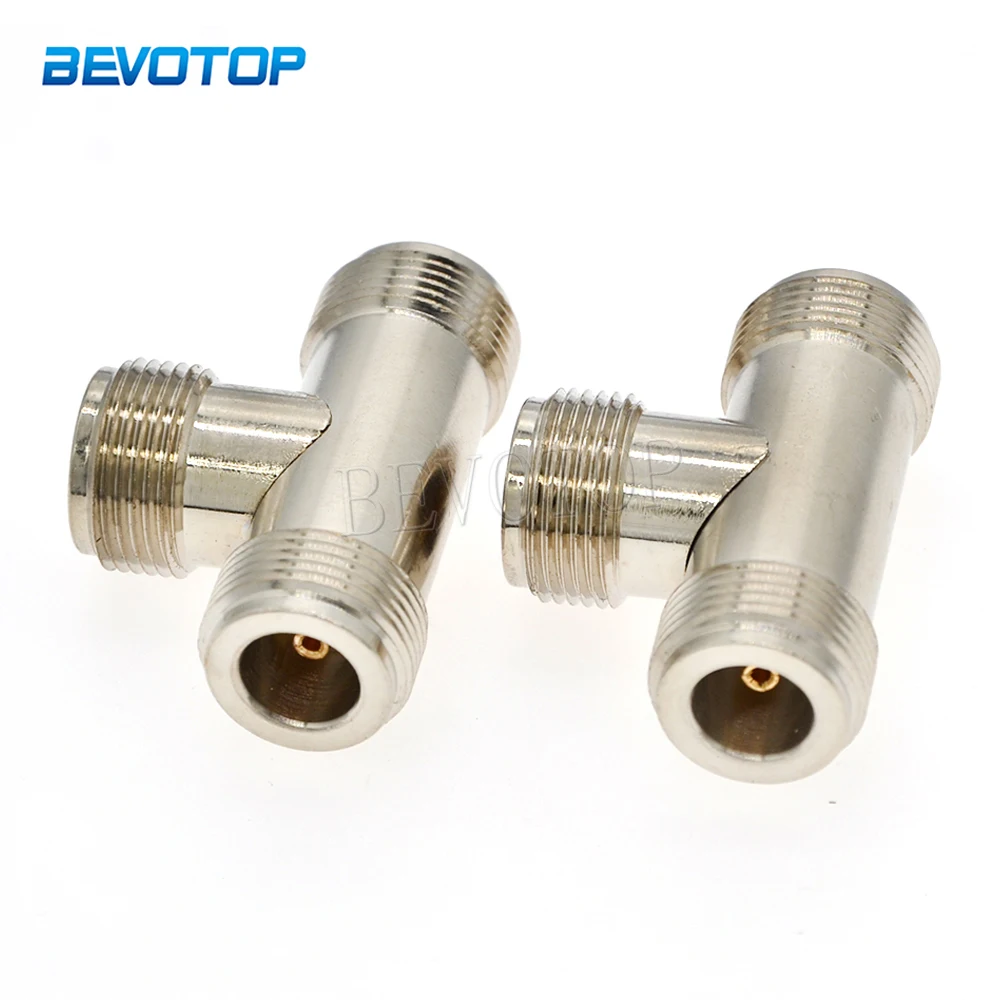 1Pcs N Female to 2*N Female Jack T Type RF Adapter Connector Coaxial High Quanlity Brass 50ohm Low-Loss
1Pcs N Female to 2*N Female Jack T Type RF Adapter Connector Coaxial High Quanlity Brass 50ohm Low-Loss