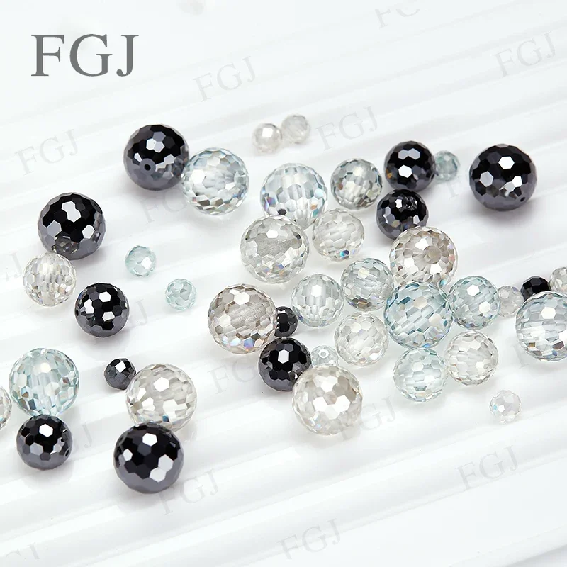 Wholesale Ball Beads Loose Moissanite Stones VVS1 GRA Certificate Lab Grown Gemstone White Blue Black Color DIY Jewelry Making
Wholesale Ball Beads Loose Moissanite Stones VVS1 GRA Certificate Lab Grown Gemstone White Blue Black Color DIY Jewelry Making