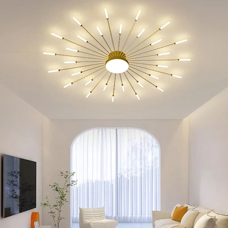 Modern LED Ceiling Light Black Gold Acrylic Firework Lamps For Living Room Dining Rooms Bedroom Home Decoration Luminaire Lustre
Modern LED Ceiling Light Black Gold Acrylic Firework Lamps For Living Room Dining Rooms Bedroom Home Decoration Luminaire Lustre