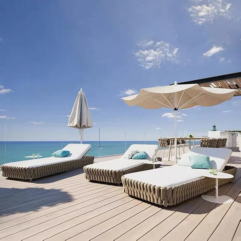 Outdoor villa loungers patio loungers beach pool Internet celebrity sofa bed furniture
Outdoor villa loungers patio loungers beach pool Internet celebrity sofa bed furniture
