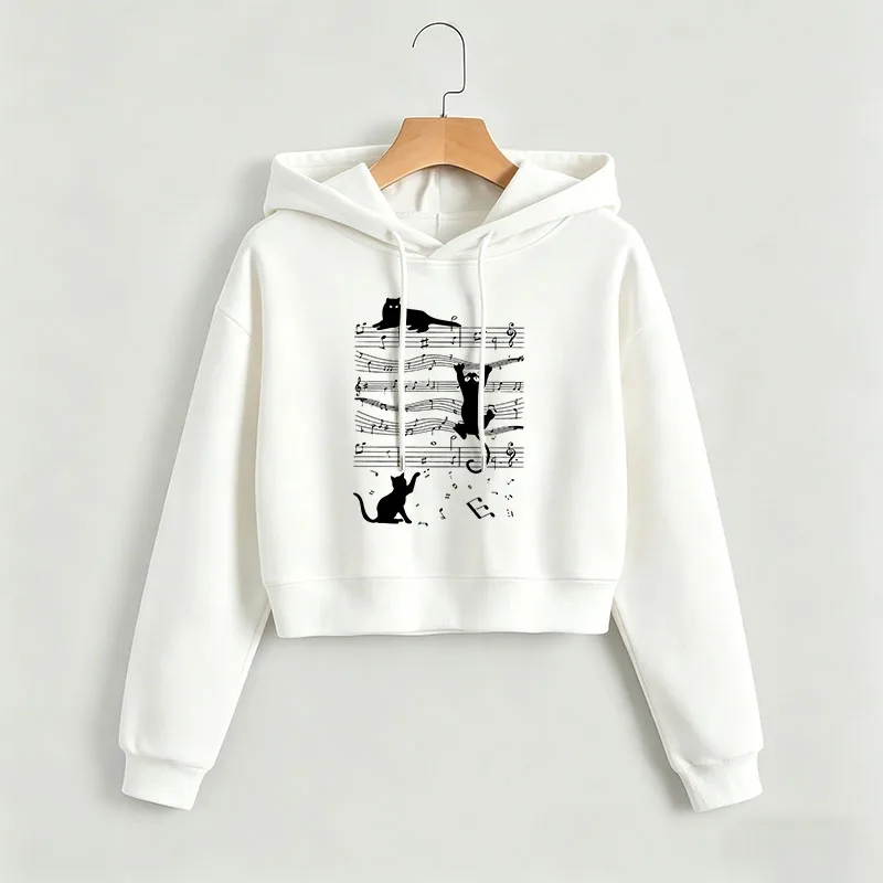 Fashion Music Cat Print Autumn Winter Cropped Sweatshirt Crop Top Hoodie Y2k Sweatshirts Gothic Casual Style Clothes
Fashion Music Cat Print Autumn Winter Cropped Sweatshirt Crop Top Hoodie Y2k Sweatshirts Gothic Casual Style Clothes