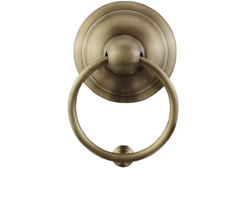 Antique Brass Door Knocker Ring Pull Handle for Wooden Front Door
Antique Brass Door Knocker Ring Pull Handle for Wooden Front Door