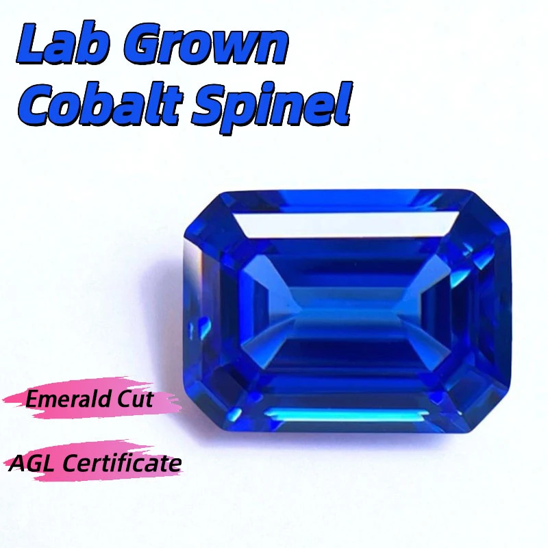 Lab Grown Cobalt Spinel Emerald Cut Gemstone Blue Demon Color Beads For Rings Earring Jewelry Making Selectable AGL Certificate
Lab Grown Cobalt Spinel Emerald Cut Gemstone Blue Demon Color Beads For Rings Earring Jewelry Making Selectable AGL Certificate