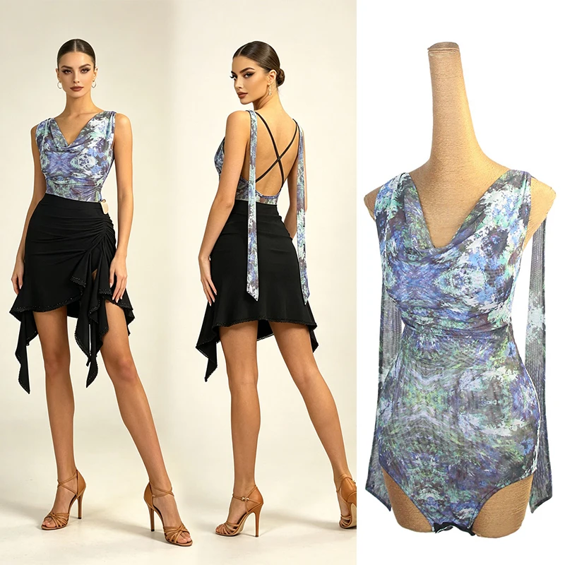 2026 Swing Collar Print Backless Jumpsuit Latin Dance Chacha Rumba Tango Samba Modern Dance Practice Costume Adult Wear DQL12723
2026 Swing Collar Print Backless Jumpsuit Latin Dance Chacha Rumba Tango Samba Modern Dance Practice Costume Adult Wear DQL12723