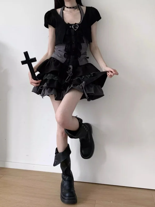 Pure Desire Sweet Girl Knot Tube Top High Waist Slimming Puffy Skirt Two-Piece Set Summer Korean Style Commute
Pure Desire Sweet Girl Knot Tube Top High Waist Slimming Puffy Skirt Two-Piece Set Summer Korean Style Commute