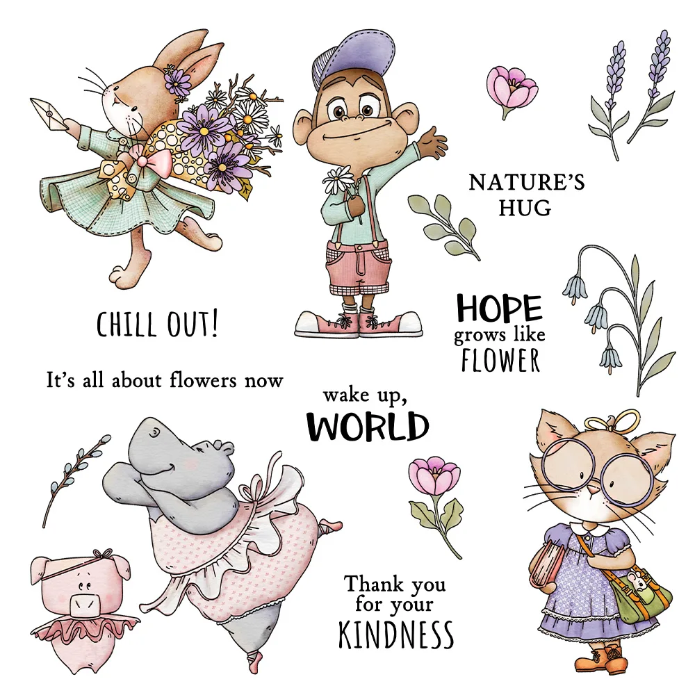 Mangocraft Spring Flowers & Cute Animals Clear Stamp DIY Scrapbooking Supplies Silicone Stamp For Card Making Albums Craft Decor
Mangocraft Spring Flowers & Cute Animals Clear Stamp DIY Scrapbooking Supplies Silicone Stamp For Card Making Albums Craft Decor