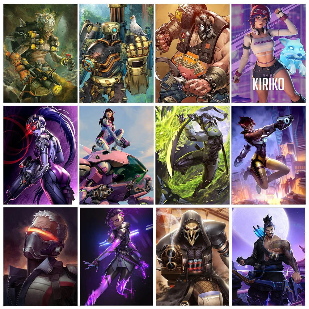 Overwatch Color Diamond Painting Genji Hanzo Mosaic Mural DIY Diamond Embroidery Game Home Decoration Beginner Handicraft
Overwatch Color Diamond Painting Genji Hanzo Mosaic Mural DIY Diamond Embroidery Game Home Decoration Beginner Handicraft