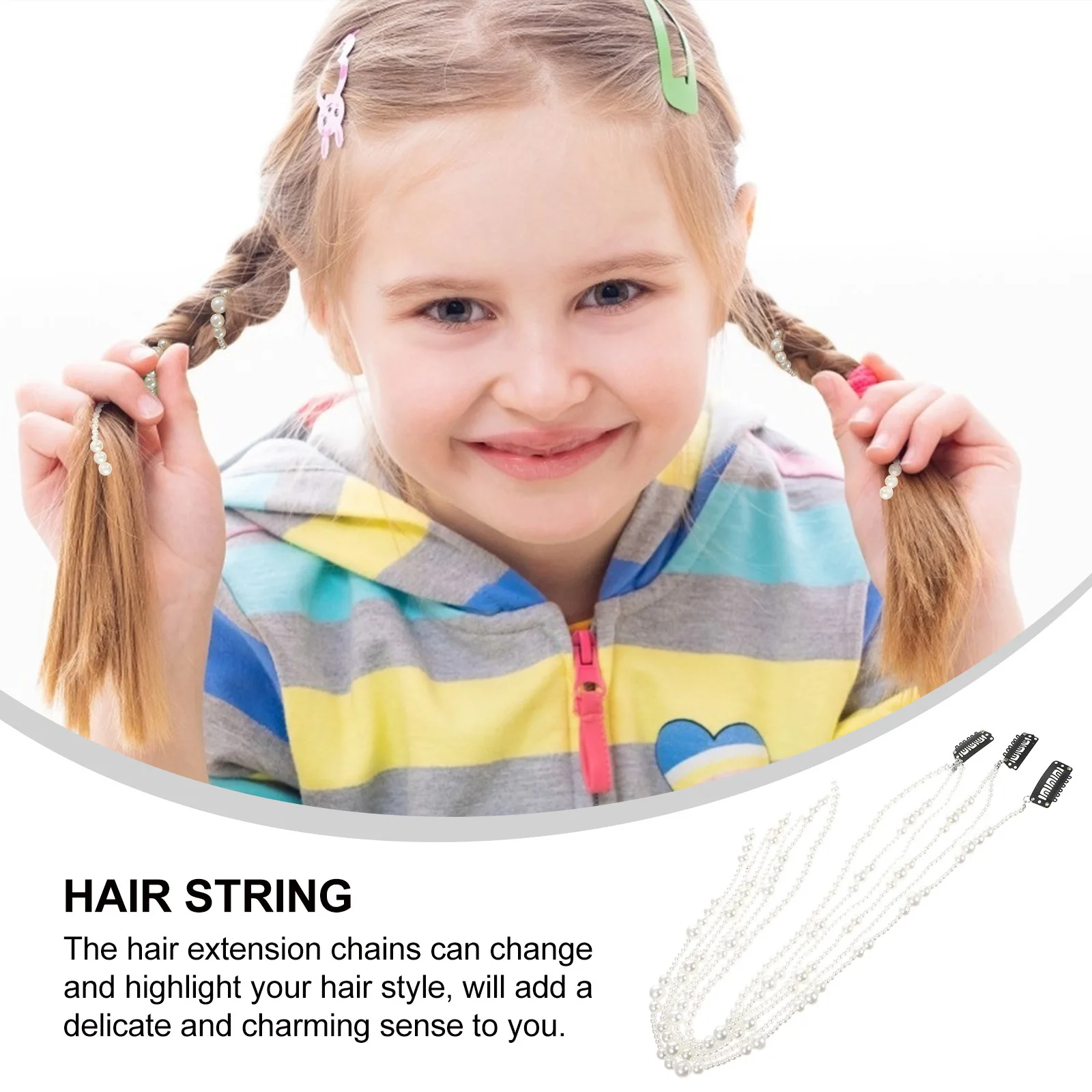 3Pcs Pearl Hair Chains Extensions Clip in Braiding Chains Hair Accessories for Women Elegant Stylish Looks Clip in Braids
3Pcs Pearl Hair Chains Extensions Clip in Braiding Chains Hair Accessories for Women Elegant Stylish Looks Clip in Braids