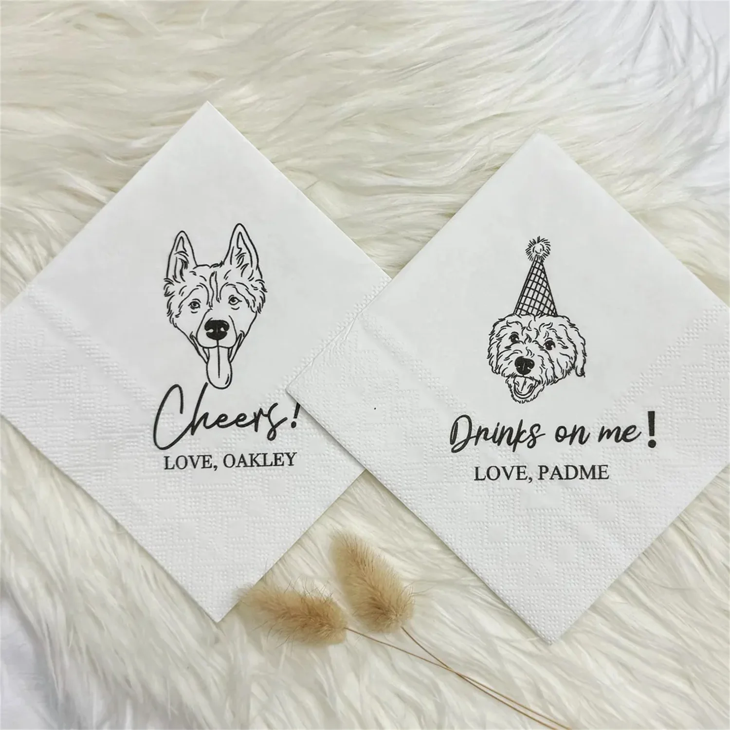 50 PCS Custom Pet Wedding Napkins,Personalized Cocktail Pet Napkins,Custom Illustrated Dog Wedding Napkins,Custom Pet Portrait C
50 PCS Custom Pet Wedding Napkins,Personalized Cocktail Pet Napkins,Custom Illustrated Dog Wedding Napkins,Custom Pet Portrait C
