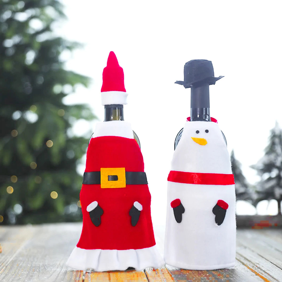 2pcs Red Bottle Sleeve Beer Bottle Cover Nonwoven Home Party Table Decorations Christmas Theme Decoration
2pcs Red Bottle Sleeve Beer Bottle Cover Nonwoven Home Party Table Decorations Christmas Theme Decoration