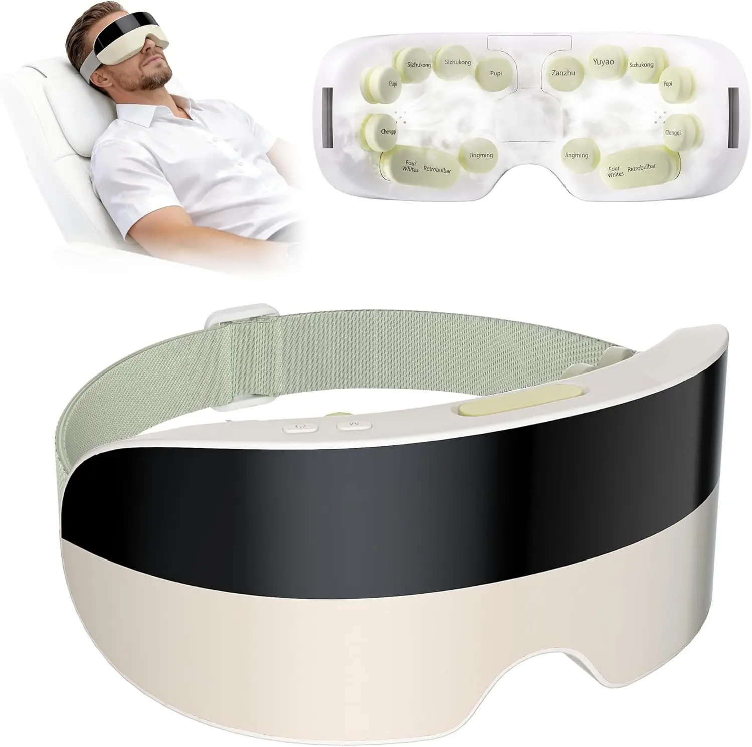 Eye Massager with Heat and Cooling, 3D Massage for Eye Strain Relief, Bluetooth Music, Portable for Home Office Travel
Eye Massager with Heat and Cooling, 3D Massage for Eye Strain Relief, Bluetooth Music, Portable for Home Office Travel