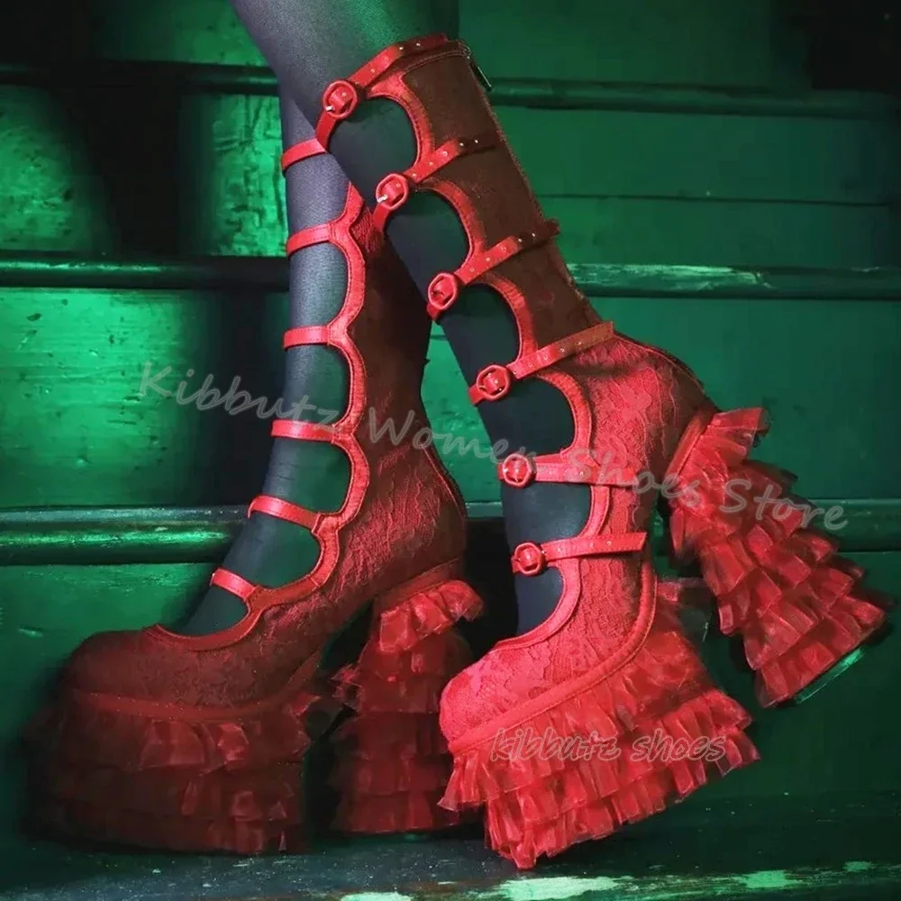 Кружевные ботинки-лодочки с пряжкой на ремне, однотонная однотонная новинка, пикантная элегантная лаконичная модная женская обувь с круглым носком на массивном каблуке 
Кружевные ботинки-лодочки с пряжкой на ремне, однотонная однотонная новинка, пикантная элегантная лаконичная модная женская обувь с круглым носком на массивном каблуке