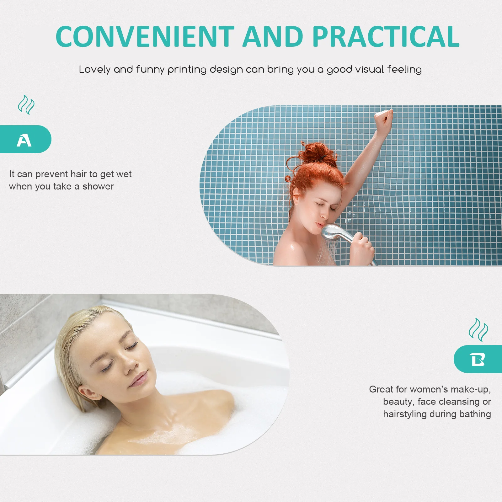 2pcs Golden Silk Shower Waterproof Bathing Caps Women Elastic Face Cleansing Makeup Bath Caps Durable Lightweight Travel
2pcs Golden Silk Shower Waterproof Bathing Caps Women Elastic Face Cleansing Makeup Bath Caps Durable Lightweight Travel