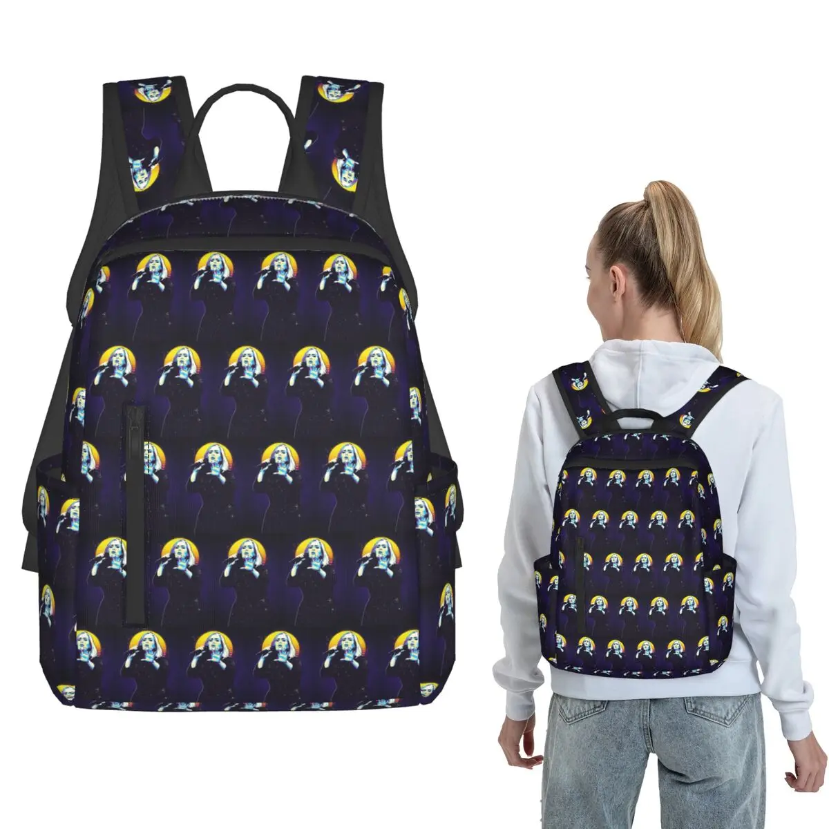 Adele Retro Style Backpack Daypack Boys Girls BookBag School Bag Shoulder Bags for Men Women
Adele Retro Style Backpack Daypack Boys Girls BookBag School Bag Shoulder Bags for Men Women