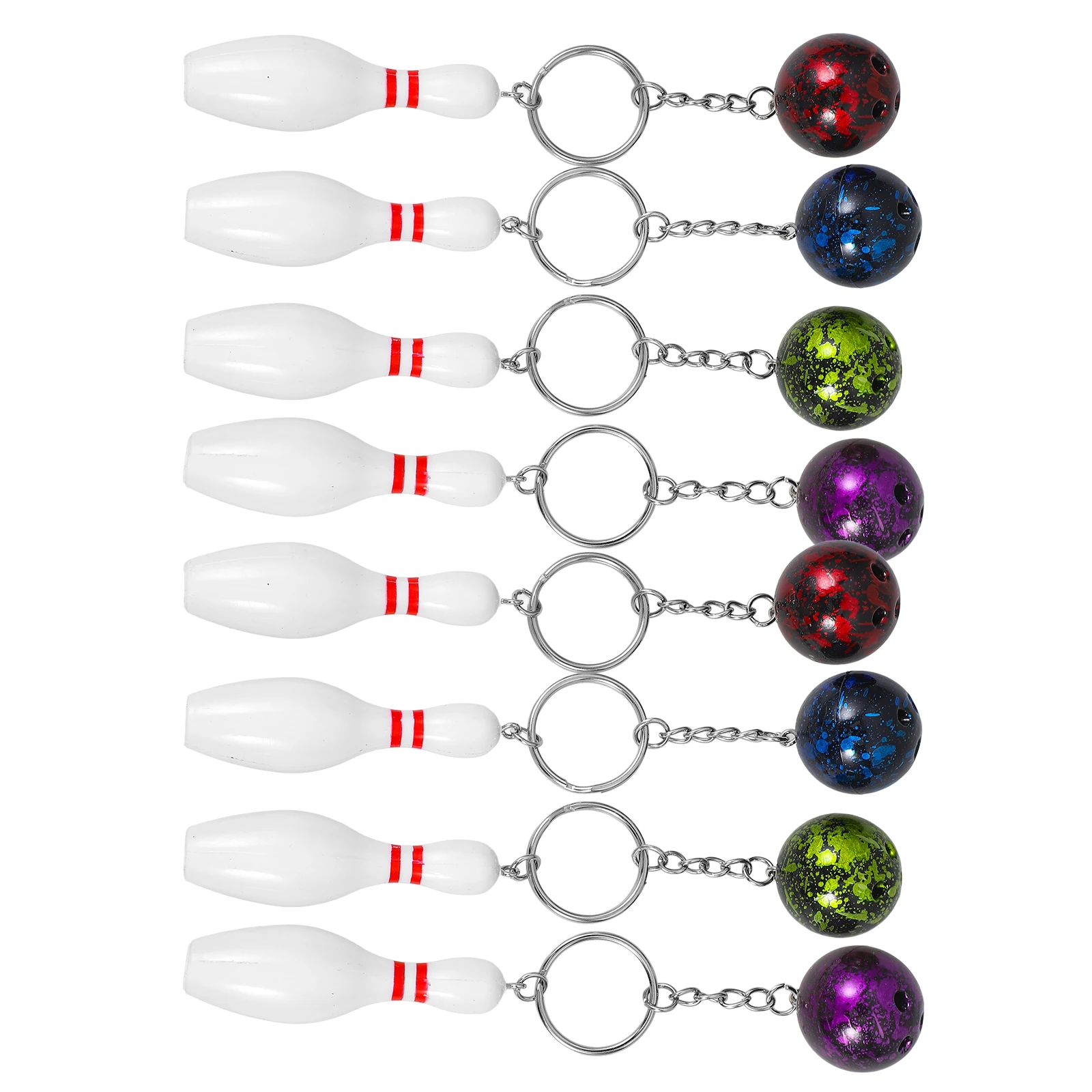 8 pcs Bowling Keychain Balls Gifts Metal Pins Accessories Charms Plastic Key Ring Pendant Decorations Bag Holder
8 pcs Bowling Keychain Balls Gifts Metal Pins Accessories Charms Plastic Key Ring Pendant Decorations Bag Holder