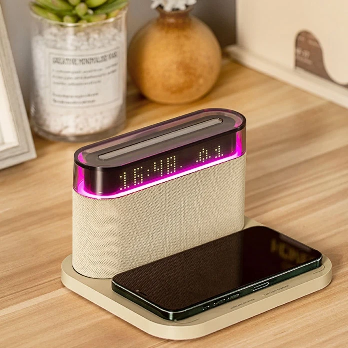Modern Home Wireless Smart Clock Nightlight LED Dimmable Battery Powered Square for Audio Bedroom-tool
Modern Home Wireless Smart Clock Nightlight LED Dimmable Battery Powered Square for Audio Bedroom-tool