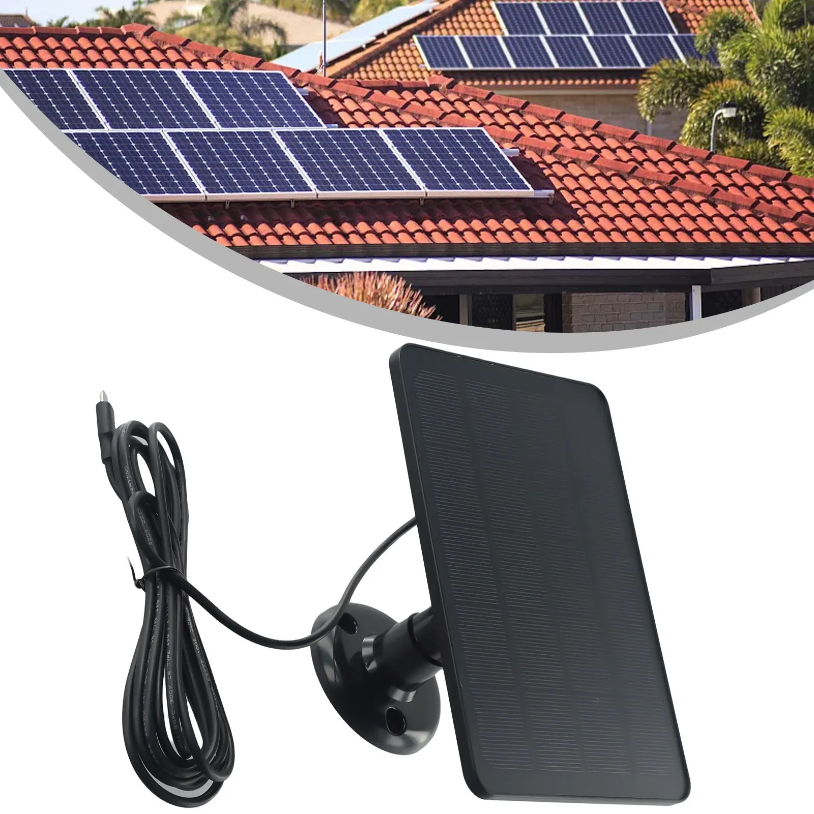 4W 5V Solar Panel Charging Waterproof Portable Solar Panel For Security Camera Wireless Doorbell-Blink Video Doorbell
4W 5V Solar Panel Charging Waterproof Portable Solar Panel For Security Camera Wireless Doorbell-Blink Video Doorbell