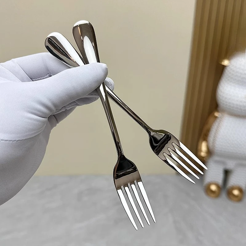 304 Stainless Steel Steak Forks Set, Long Handle Salad Dessert Forks, Premium Heavy Duty Cutlery for Home Kitchen 
304 Stainless Steel Steak Forks Set, Long Handle Salad Dessert Forks, Premium Heavy Duty Cutlery for Home Kitchen