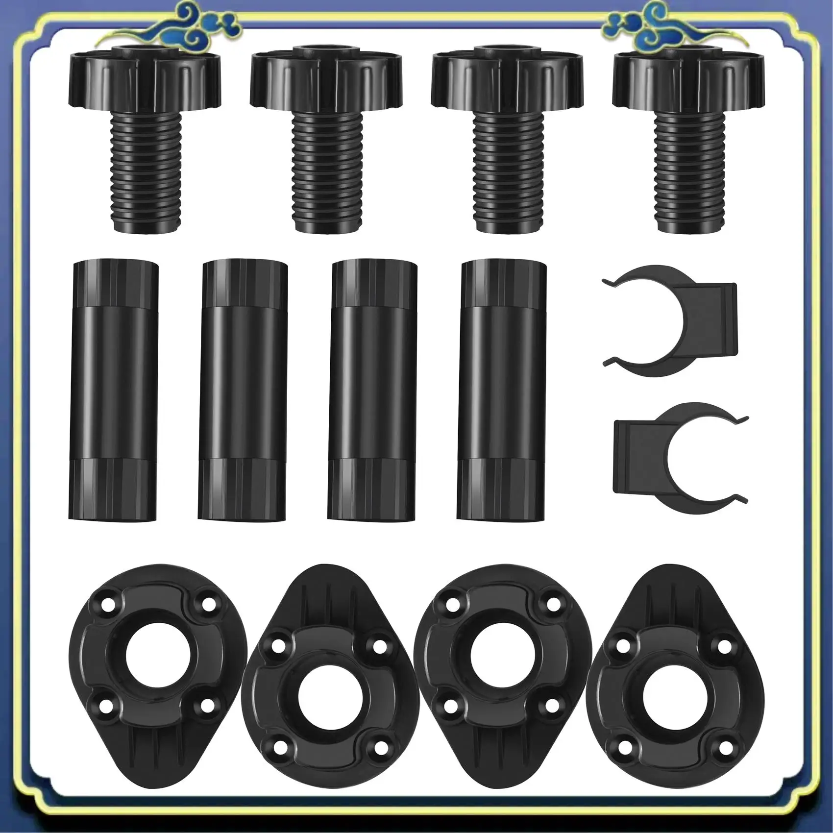 A56P-20Pcs Furniture Feet Adjustable Cupboard Foot Leg Unit Cabinet Legs With Kick Board Clips For Kitchen Bathroom Cabinet
A56P-20Pcs Furniture Feet Adjustable Cupboard Foot Leg Unit Cabinet Legs With Kick Board Clips For Kitchen Bathroom Cabinet