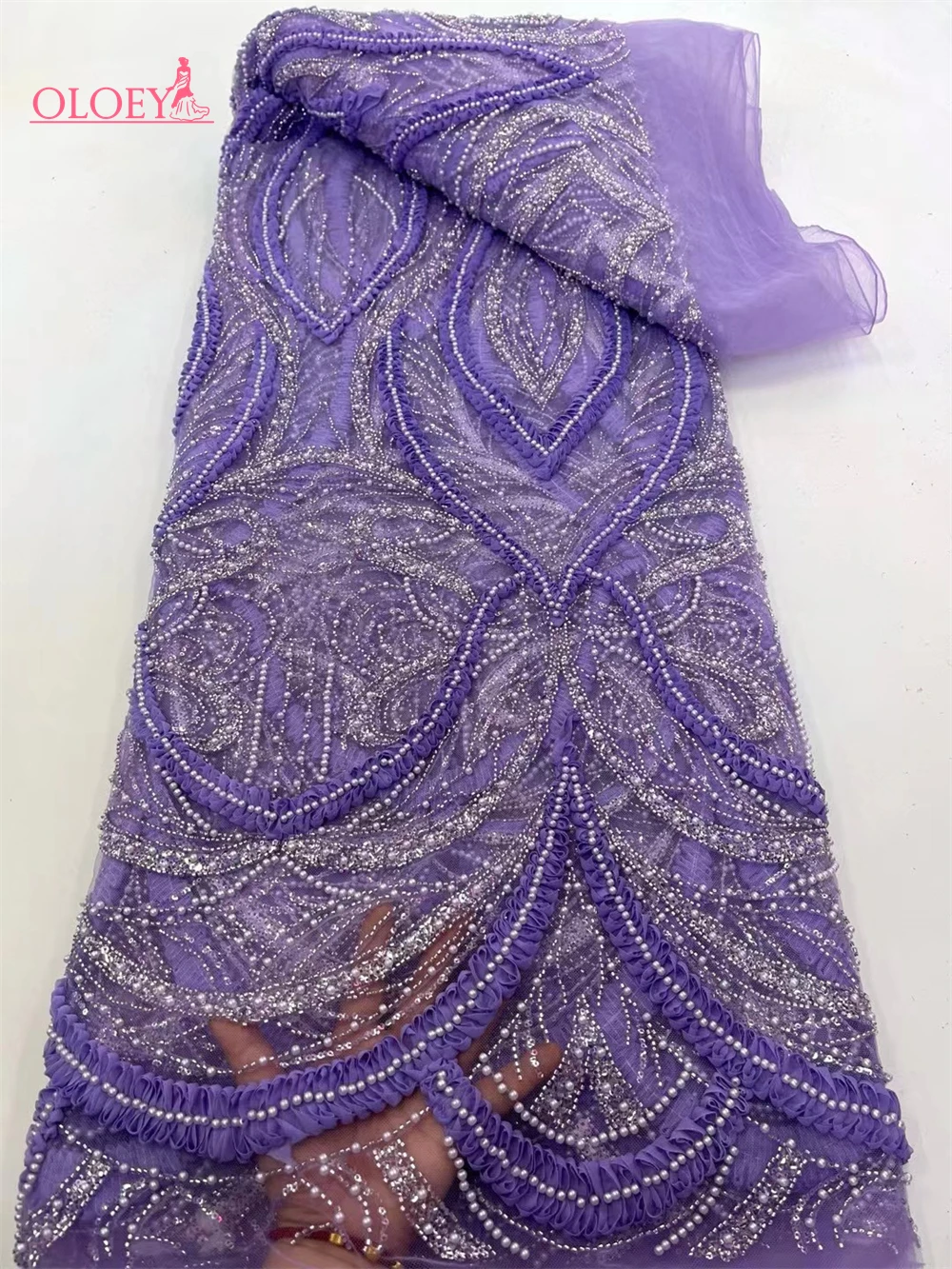 New High-End Luxury French Embroidery Heavy Groom Lace Fabric African Nigerian With Sequins Fabric For Wedding
New High-End Luxury French Embroidery Heavy Groom Lace Fabric African Nigerian With Sequins Fabric For Wedding