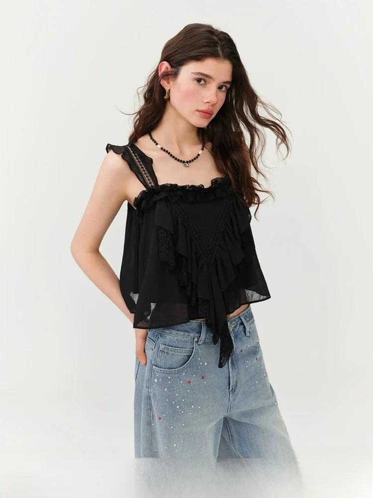 Vivian Fang Sleeveless Design Halter Shirt Women Summer 2026 New Square Collar Short Top Fashion Commute Style Polyester Fiber
Vivian Fang Sleeveless Design Halter Shirt Women Summer 2026 New Square Collar Short Top Fashion Commute Style Polyester Fiber