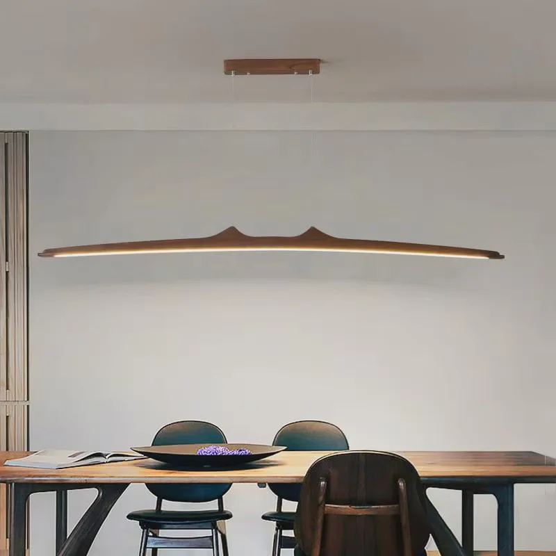 Wooden Pendant Lights Hanging Lamps Modern Table LED Long Linear Light Kitchen Island Office Bar Lighting For Dining Living Room
Wooden Pendant Lights Hanging Lamps Modern Table LED Long Linear Light Kitchen Island Office Bar Lighting For Dining Living Room