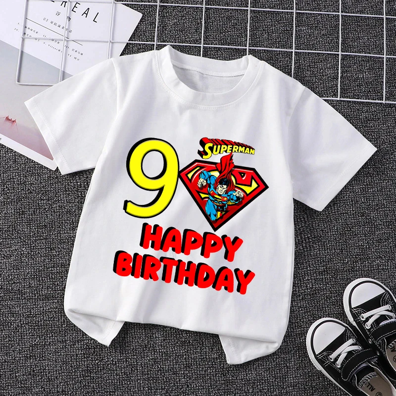 Supermans BOY GIRL Party white T-Shirt Cartoon Summer Tops Kid Birthday Number Tees Shirts Casual Clothes Birthday Gift 2026
Supermans BOY GIRL Party white T-Shirt Cartoon Summer Tops Kid Birthday Number Tees Shirts Casual Clothes Birthday Gift 2026
