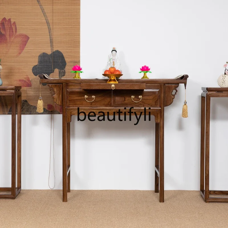 A16 Стол из цельного дерева для благовоний, новый китайский стиль, буддийский стол для зала, простой современный буддийский стол для дани
A16 Стол из цельного дерева для благовоний, новый китайский стиль, буддийский стол для зала, простой современный буддийский стол для дани