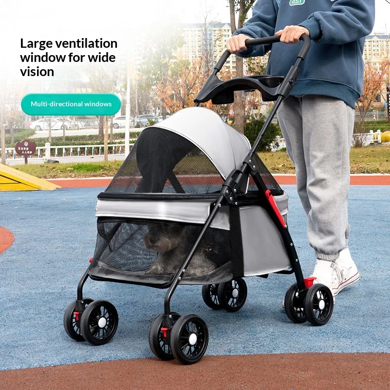 Pet Cat Dog Stroller 4-Wheel Foldable Lightweight Large Capacity Multifunctional Tray Outdoor Carrier
Pet Cat Dog Stroller 4-Wheel Foldable Lightweight Large Capacity Multifunctional Tray Outdoor Carrier