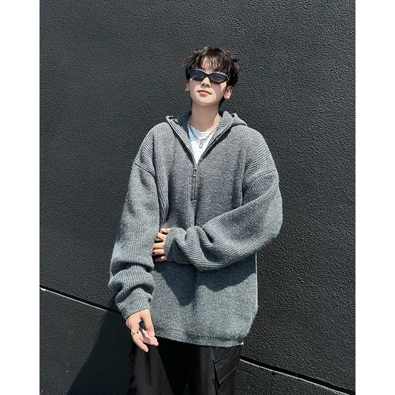 Мужской свитер свободного кроя с капюшоном на молнии, осенне-зимний, больших размеров, повседневный, для пар, из полиэфирного волокна, в стиле «ленивый шик»
Мужской свитер свободного кроя с капюшоном на молнии, осенне-зимний, больших размеров, повседневный, для пар, из полиэфирного волокна, в стиле «ленивый шик»